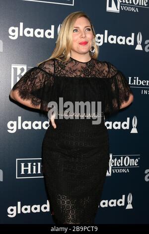 April 1, 2017, Beverly Hills, CA, USA: LOS ANGELES - APR 1:  June Diane Raphael at the 28th Annual GLAAD Media Awards at Beverly Hilton Hotel on April 1, 2017 in Beverly Hills, CA (Credit Image: © Kay Blake/ZUMA Wire) Stock Photo