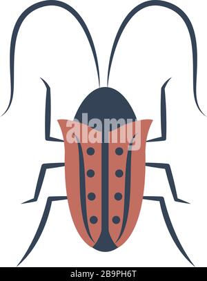 Cockroach icon, flat style Stock Vector Image & Art - Alamy