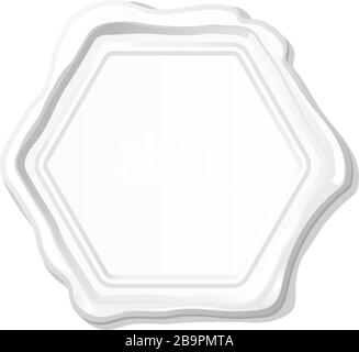 vector vintage isolated wax seal stamp clip art Stock Vector