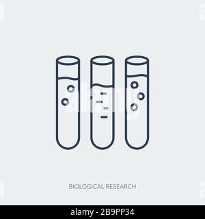 Medical icon of virus or bacterium research Stock Vector