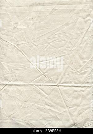 White linen canvas. White fabric texture. Natural linen white background Stock Photo