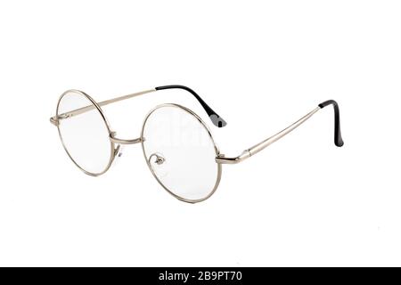 Street style oval prescription glasses with thin black metal frame ...