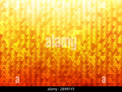 Abstract background geometric triangle shapes pattern vibrant orange color gradient and light rays. Vector illustration Stock Vector