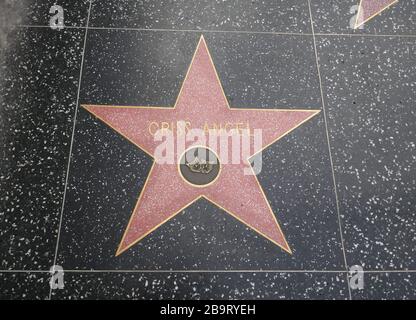 Hollywood, California, USA 23rd March 2020 A general view of atmosphere of Criss Angel Star on Hollywood Walk of Fame on March 23, 2020 in Hollywood, California, USA. Photo by Barry King/Alamy Stock Photo Stock Photo