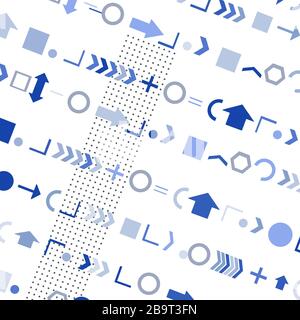 Arithmetic signs and geometric shapes Stock Vector