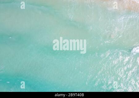 Seychelles background ocean sea copyspace drone view aerial photo photography Stock Photo