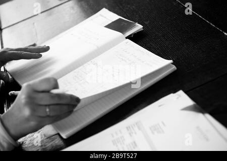Business woman working Stock Photo