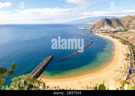 Canary islands Tenerife beach Teresitas sea travel traveling Atlantic Ocean nature