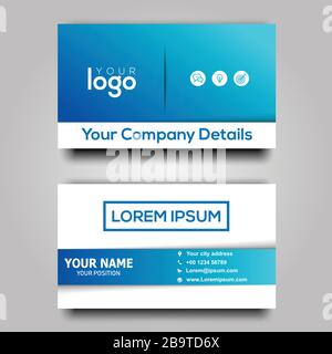 Professional, Modern and Creative Business Cards. Stock Vector
