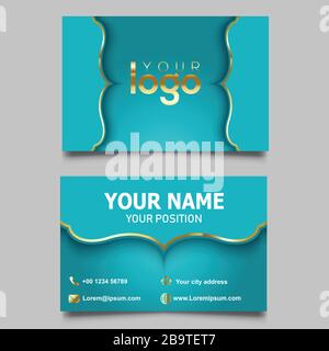 luxury design business card template vector Stock Vector