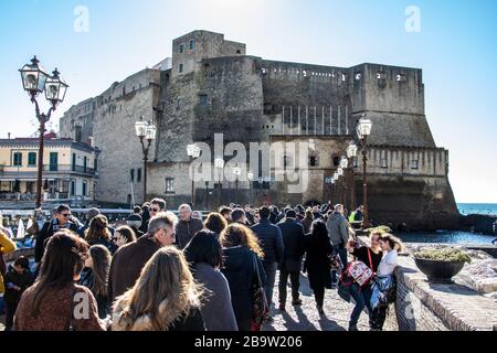 Castel Nuovo or Maschio Angioino, Naples, Italy Stock Photo