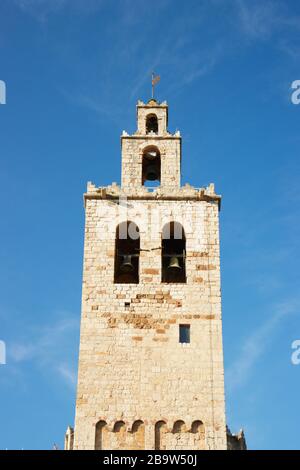 Monastery of Sant Cugat in Catalonia, Spain Stock Photo