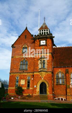 The old hall of The Skinners School, St John's Road, Tunbridge Wells, Kent, England Stock Photo