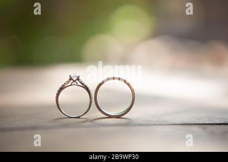 A pair of wedding ring