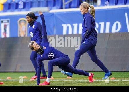 Harrison, United States Of America. 07th Mar, 2020. HARRISON. USA. MAR 07: Megan Rapinoe of the USA at training at the 2020 SheBelieves Cup Women's International media activities of the USA ahead of the friendly against Spain at Red Bull Arena in Harrison, NJ, USA. ***No commericial use*** (Photo by Daniela Porcelli/SPP) Credit: SPP Sport Press Photo. /Alamy Live News Stock Photo