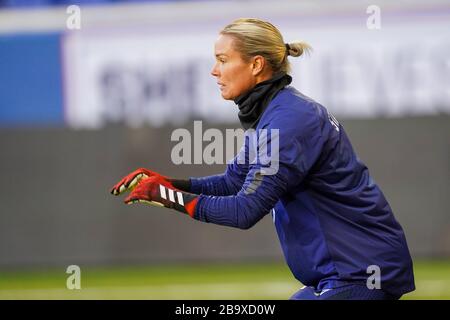 Harrison, United States Of America. 07th Mar, 2020. HARRISON. USA. MAR 07: Ashlyn Harris of the USA at training during the 2020 SheBelieves Cup Women's International media activities of the USA ahead of the friendly against Spain at Red Bull Arena in Harrison, NJ, USA. ***No commericial use*** (Photo by Daniela Porcelli/SPP) Credit: SPP Sport Press Photo. /Alamy Live News Stock Photo