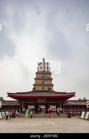 Grand Wild Goose Pagoda, Xian, China Stock Photo