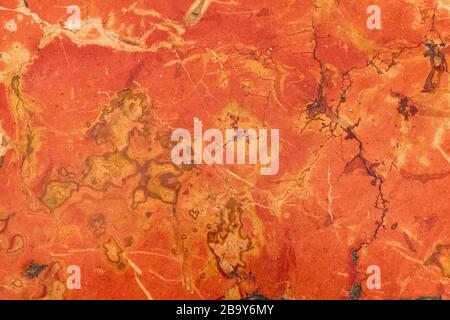 Red, orange and yellow marble texture. Stone background seamless pattern Stock Photo