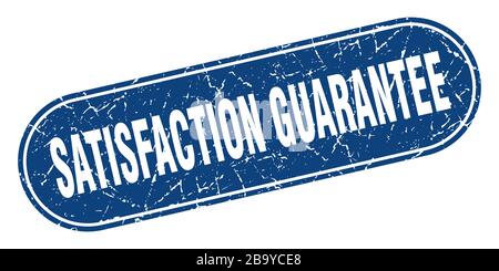 satisfaction guarantee sign. satisfaction guarantee grunge blue stamp. Label Stock Vector