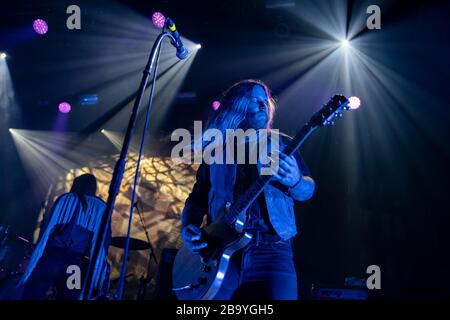 Bergen, Norway. 24th, August, 2019. The international heavy metal band Lucifer performs a live concert at USF Verftet during the Norwegian heavy metal festival Beyond the Gates 2019 in Bergen. (Photo credit: Gonzales Photo - Jarle H. Moe). Stock Photo