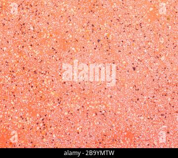 terrazzo floor red old stone texture beautiful for background Stock Photo