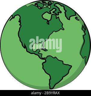 Earth planet image Stock Vector
