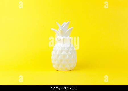 Decorative Ceramic Pineapple On White Background Stock Photo Alamy