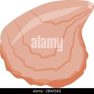 Mussels seafood icon, isometric style Stock Vector
