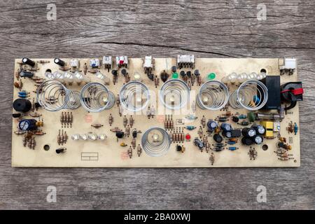 Electrical panel system of power supply, Cooling fan control circuit Stock Photo