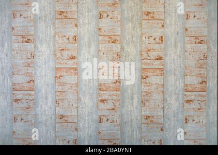 Brown wooden stripe on gray wallpaper background Stock Photo
