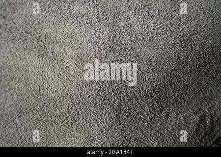 grey fashionable original background material leather suede macro photo Stock Photo