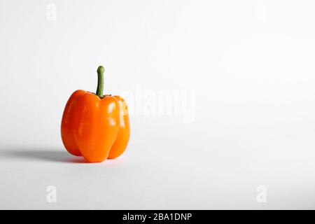 A yellow chili pepper isolated on white Stock Photo