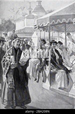 Español: Páginas artísticas. En San Antonio de la Florida.; 23 June 1908;  Huertas (1908-06-23). Páginas artísticas. En San Antonio de la Florida.  Blanco y Negro (893). ISSN 0006-4572.; Díaz Huertas (1866–1937) Alternative