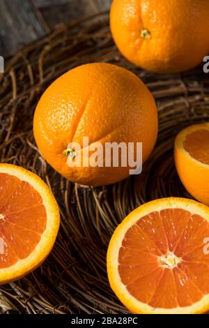 Raw Organic Cara Navel Oranges Ready to Eat Stock Photo