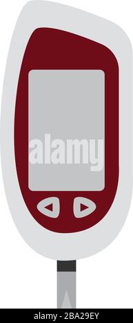 Isolated glucometer icon Stock Vector