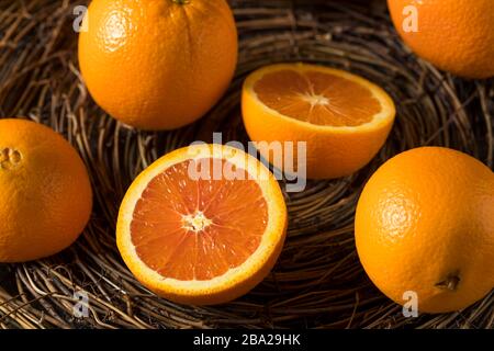 Raw Organic Cara Navel Oranges Ready to Eat Stock Photo
