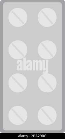 Pills in blister Stock Vector