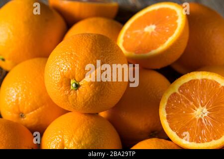 Raw Organic Cara Navel Oranges Ready to Eat Stock Photo