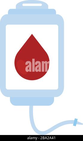 Isolated blood bag icon Stock Vector