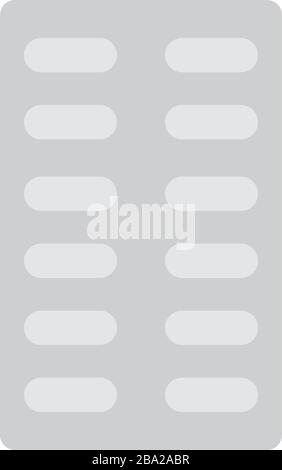 Pills in blister Stock Vector