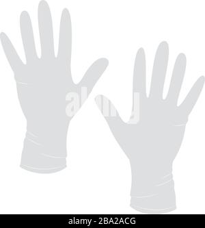 Isolated surgical gloves icon Stock Vector