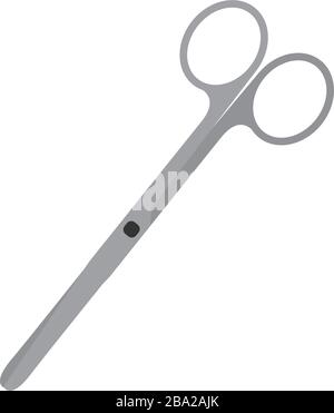 Isolated surgical scissors icon Stock Vector