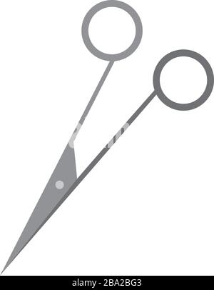 Isolated surgical scissors icon Stock Vector
