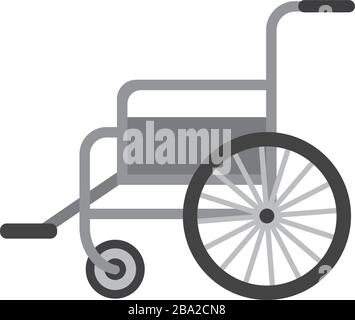 Isolated wheelchair icon Stock Vector