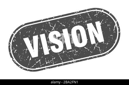 vision sign. vision grunge black stamp. Label Stock Vector