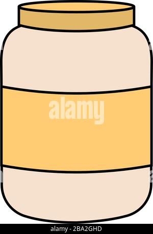 Isolated pill bottle icon Stock Vector