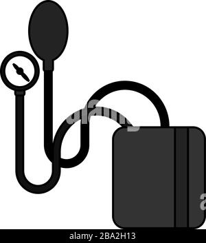 Isolated sphygmomanometer icon Stock Vector