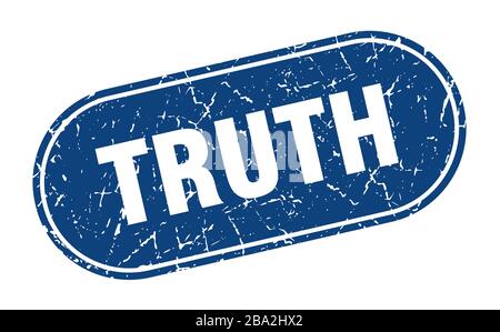 truth sign. truth grunge blue stamp. Label Stock Vector