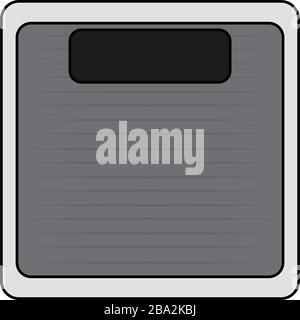 Isolated body weight scale Stock Vector