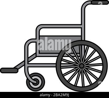 Isolated wheelchair icon Stock Vector